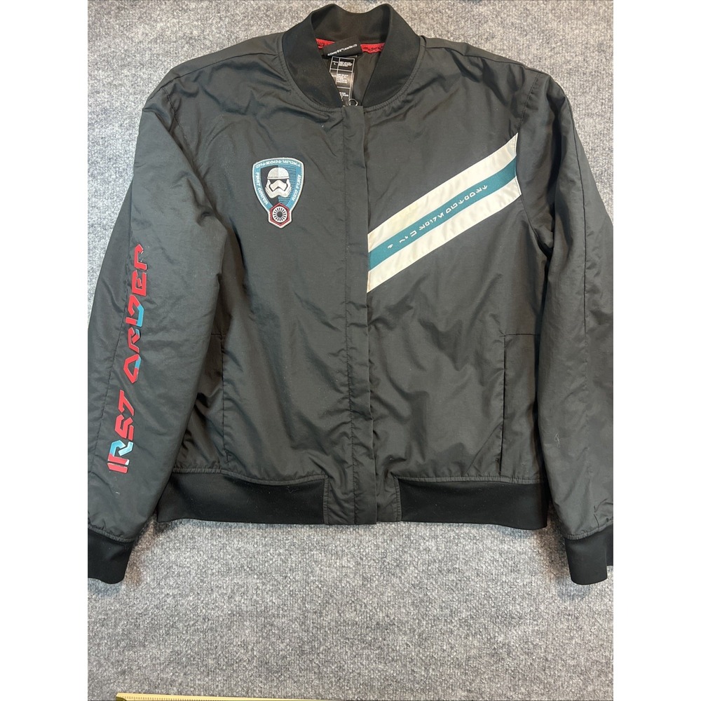 Star Wars Galaxy's Edge First Order 709th Bomber Jacket Adult L Flaws - As Is